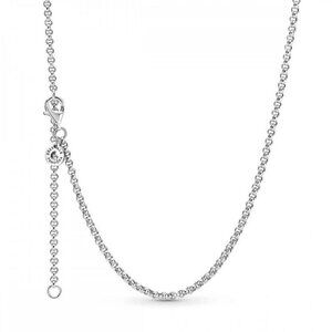 Pandora Silver Rolo Chain Necklace Elevate Her Style with an Adjustable Pandora